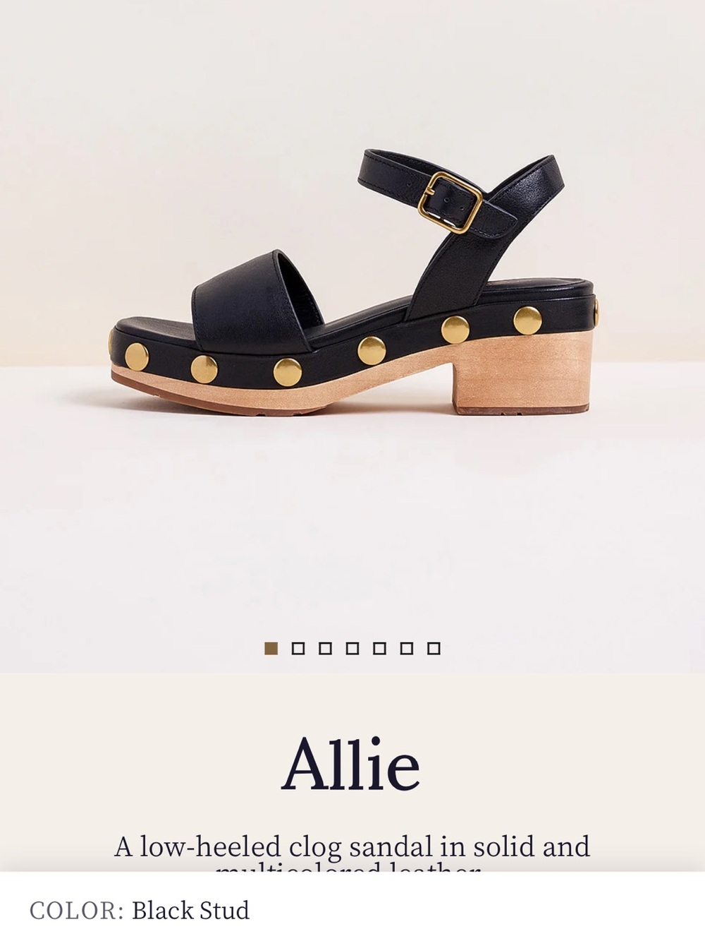 Charlotte Stone Black Clog Sandal Sz 12